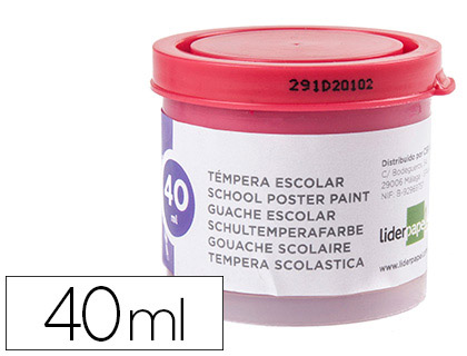 40ml. témpera escolar Liderpapel magenta